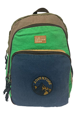 Kaliteli Siyah Vintage Salaş Baskılı Disayn Günlük Gezi Okul Sırt Çantası Revilla Bag 28x38cm