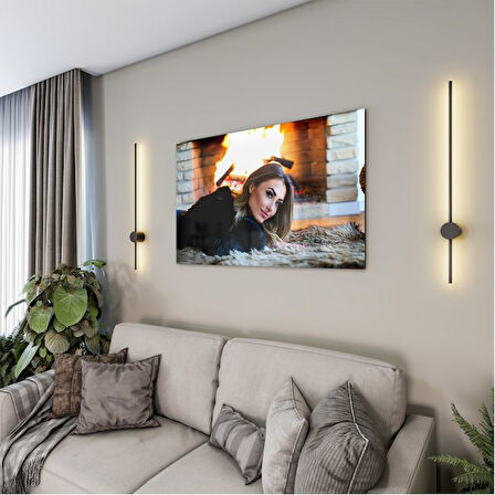 İnsan Cam Tablo - Güzel Kadınlar - Yatay Motif 03-002