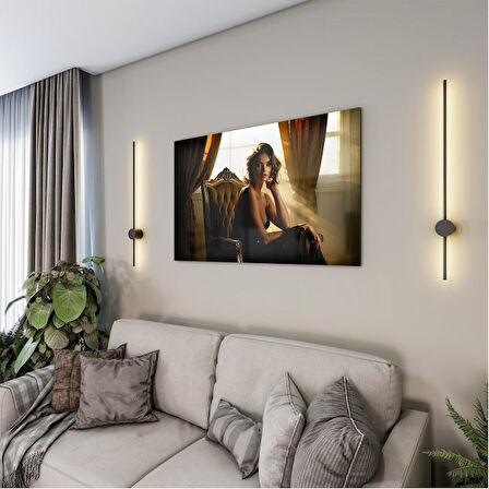 İnsan Cam Tablo - Güzel Kadınlar - Yatay Motif 03-020