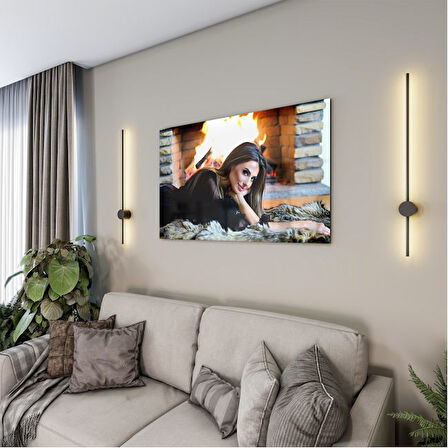 İnsan Cam Tablo - Güzel Kadınlar - Yatay Motif 03-030