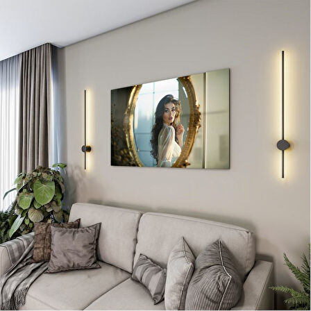 İnsan Cam Tablo - Güzel Kadınlar - Yatay Motif 03-066