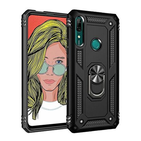 Smcase Huawei P Smart Z Kılıf Vega Tank Kapak  Nano Ekran Koruyucu