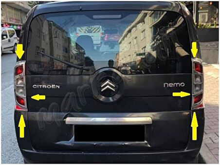 Markadan Citroen Nemo Krom Stop Çerçevesi 2008 Sonrası 2 Parça Abs Krom