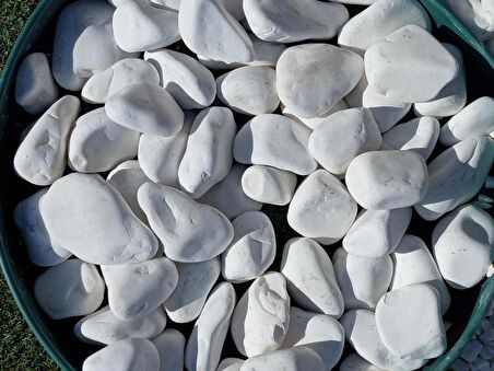 Dolomit Taş Beyaz Taş 9 Kg 2-4 Cm Dere Taşı Çakıl Taşı Dolamit