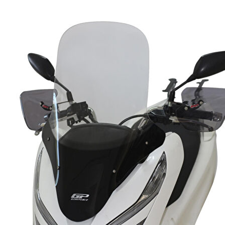 Gp Kompozit Siperlik Tur Camı Uzun Şeffaf Honda Pcx 125 150 2018 2020 65cm