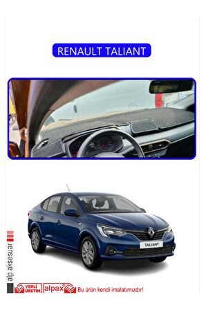 Renault Talıant Torpido Koruma  Halısı -  Mavi Kenar
