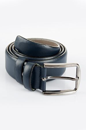 Erkek Lacivert Klasik Mat Kemer 1701350