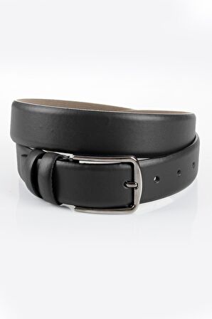 Erkek Siyah Klasik Mat Kemer 1701350