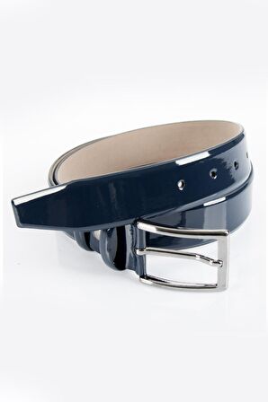 Erkek Lacivert Suni Deri Klasik Kemer 1701351