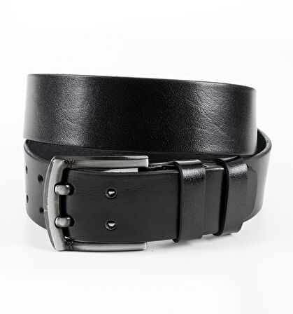 Erkek Siyah Çift Dilli Spor Kemer 1801295