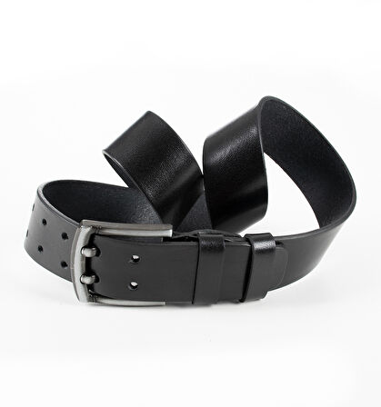 Erkek Siyah Çift Dilli Spor Kemer 1801295