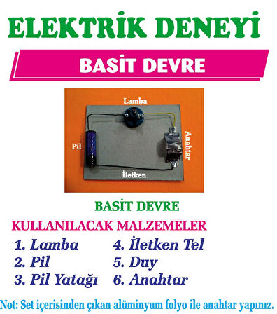 Bozkırlı Elektrik Deney Seti Basit - 2 adet