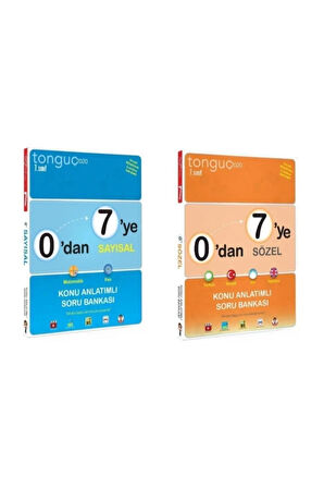 Tonguç 7. Sınıf 0'dan 7'ye Sayısal Sözel Konu Anlatımlı Soru Bankası Seti 2 Kitap
