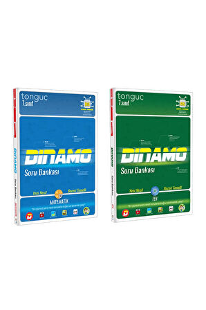 Tonguç 7. Sınıf Matematik + Fen Dinamo Soru Bankası Seti 2 Kitap