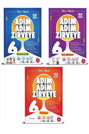 Newton 6. Sınıf Matematik Fen Türkçe Adım Adım Zirveye Soru Bankası 3 Kitap
