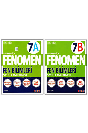 Fenomen 7. Sınıf Fen Bilimleri (A) (B) Soru Bankası 2 Kitap