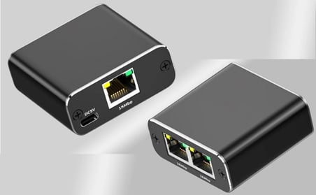 İnternet Gigabit Dağıtıcı Adaptör, RJ45 Ethernet Dağıtıcı 1'den 2'ye Ağ Adaptörü Cat5e/Cat6/Cat7/Cat8