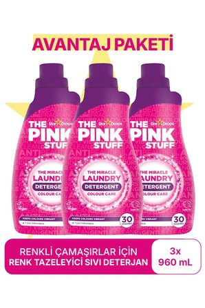 RENKLİ ÇAMAŞIRLAR İÇİN SIVI DETERJAN/ CANLI RENKLER Avantaj Paket 3x960ml