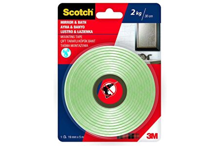 3M 4003 Scotch  Çift Taraflı Köpük Bant 19mm x 5m