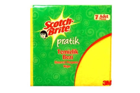 3m Scotch-Brite Renk Sarı Temizlik Bezi 7'li