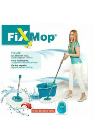 Yıkama Sistemli Miktofiber Paspaslı Süper Fix Mop Temizlik Seti