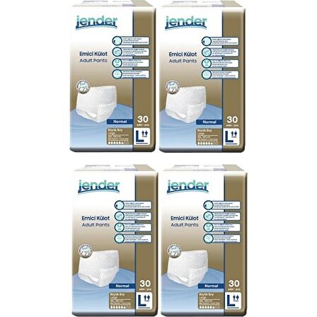 Jender Emici Külot Large 120 Adet 30'luk 4 Paket