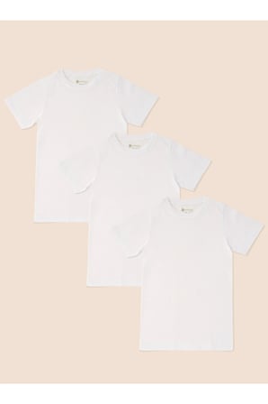Erkek / Kız Çocuk T-Shirt Organik Pamuk Penye 6'Lı Paket