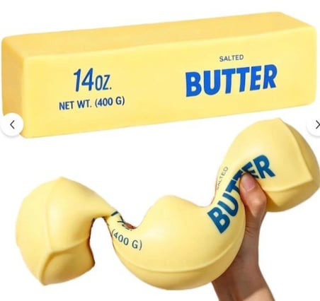 Butter Squishy | Yumuşak Stres Oyuncağı | 3+ Yaş | Duyusal Oyun Eğlencesi