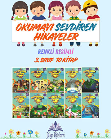 3.Sınıf Okumayı Sevdiren Renkli Resimli Hikayeler 18 - 10 Kitap
