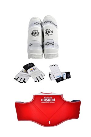 Taekwondo, M Beden Kol Kaval , Eldiven,ayak ,üstü - Safeguard 2 numara m Beden Koruyucu Set
