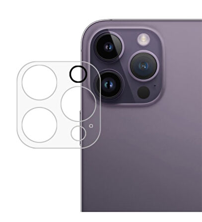 İPHONE 14 İPHONE 14 PLUS UYUMLU TEK PARÇA TAM KAPLAYAN TELEFON KAMERA LENS KORUYUCU ŞEFFAF