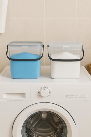 2’li Multibox Deterjanlık Kutusu & Banyo Düzenleyici & Saklama Kutusu 6 Lt Şeffaf