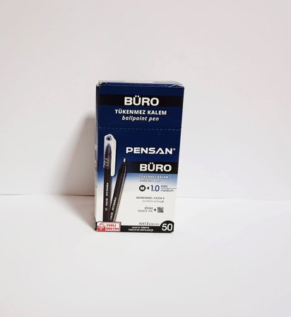 Tükenmez Kalem Pensan 2270 1mm Siyah 50`li