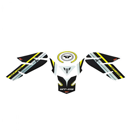 Gp Kompozit Tank Pad Siyah Yamaha Mt-09 2013-2016