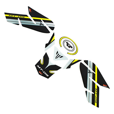 Gp Kompozit Tank Pad Siyah Yamaha Mt-09 2013-2016