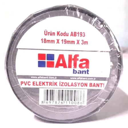Elektrik Bantı Siyah 10'lu