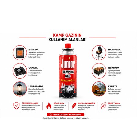 Kamp Gazı - Gaz Kartuşu - 393 ml 