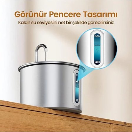 Evcil Hayvan Su Pınarı - Paslanmaz Çelik - 2.2 Litre Kapasite 