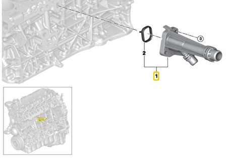 BMW N57 N57S MOTOR SU FLANŞI 11117803751