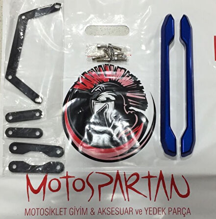 Motospartan Artçı El Tutacağı Siyah - Mavi - Sarı - Kırmızı Yamaha Mt-09 2020 Öncesi