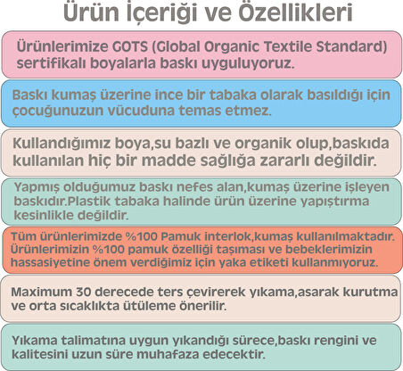 Küçük Olabilirim ama Patron Benimli Bebek Body %100 Pamuklu Beyaz Badi Zıbın Organik Baskılı ZBN002