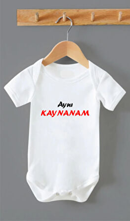 Organik %100 Pamuk Aynı Kaynanam Bebek Body Zıbın ZBN0161