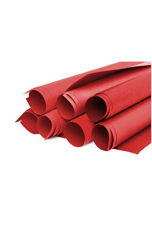 Kırmızı Fon Kartonu 10 Adet (50X70) - (120 gram )