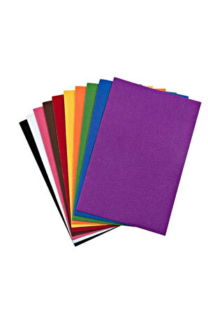 Renkli Keçe 10 Renk 50x70 Boyutunda