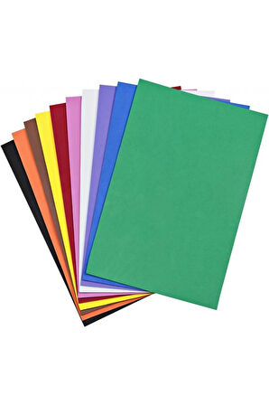 Düz Eva 10 Renk 50x70 Boyutunda 10'lu