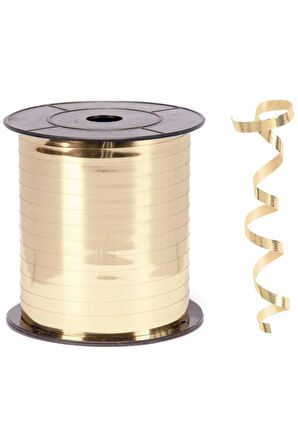 Altın Renk Metalik Rafya 8 mm x 200 MT