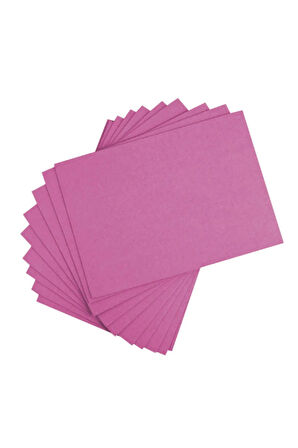 ( 18 Adet ) Pembe Renkli Mukavva 35x50 cm  Sert Renkli Karton 1.0 mm Okul Öncesi Anasınıfı Kreş