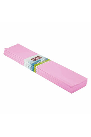 Açık Pembe Krapon Kağıdı 50x200 cm 10'lu Paket