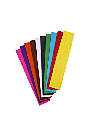 Karışık Renk Krapon Kağıdı 50x200 cm 10'lu Paket