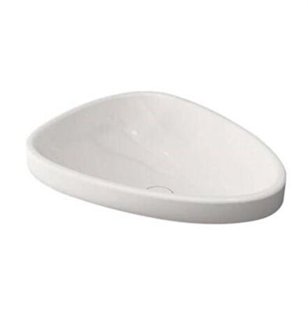 Bocchi Etna Tezgah Üstü Lavabo 58 cm, Parlak Beyaz 1112-001-0125